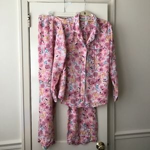 Pink Floral Gilligan & O'Malley Pajama Set